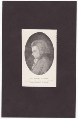 Last portrait of Mozart